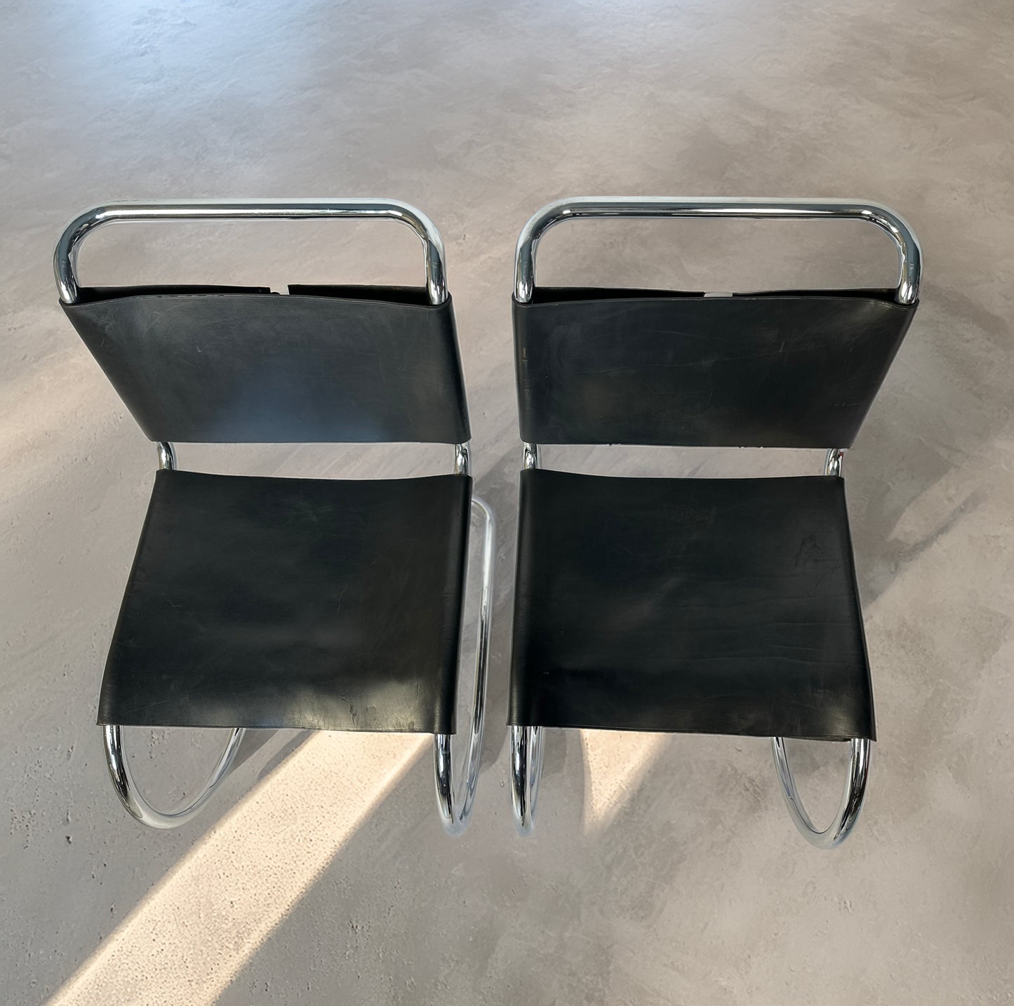 Set of 4 1970s Cantilever Chairs – in the style of Mies van der Rohe (MR10)