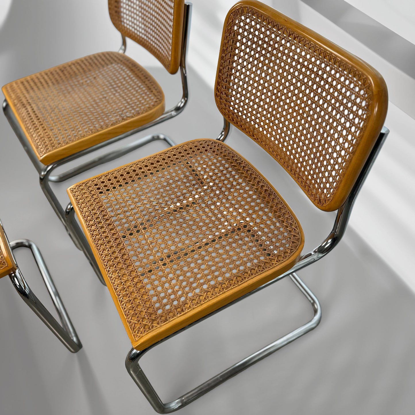 Set of 6 Cesca Chairs by Marcel Breuer for Gavina, 1960s