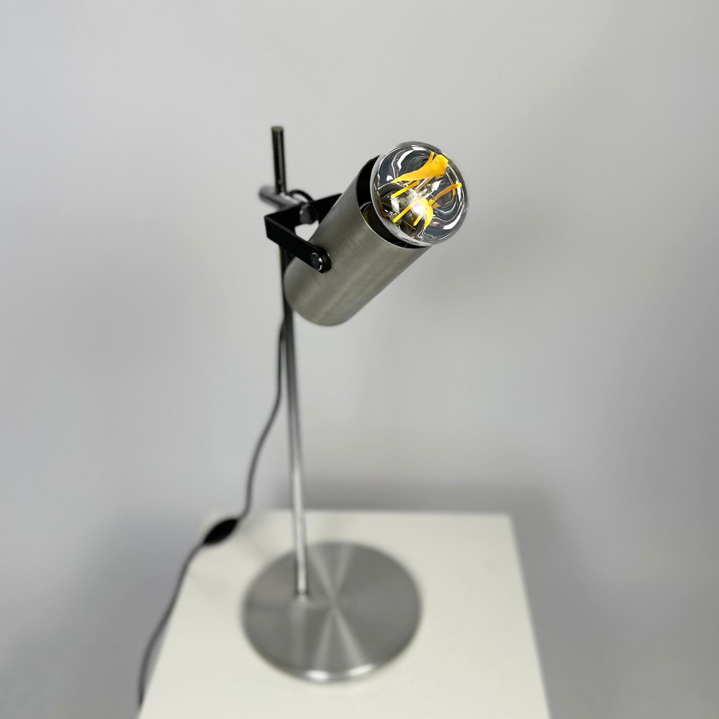Vintage 1970s Aluminium & Chrome Desk Lamp