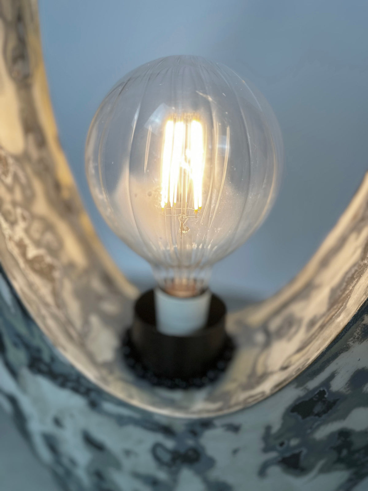 Sculptural Fiberglass Lamp, France, 1970s