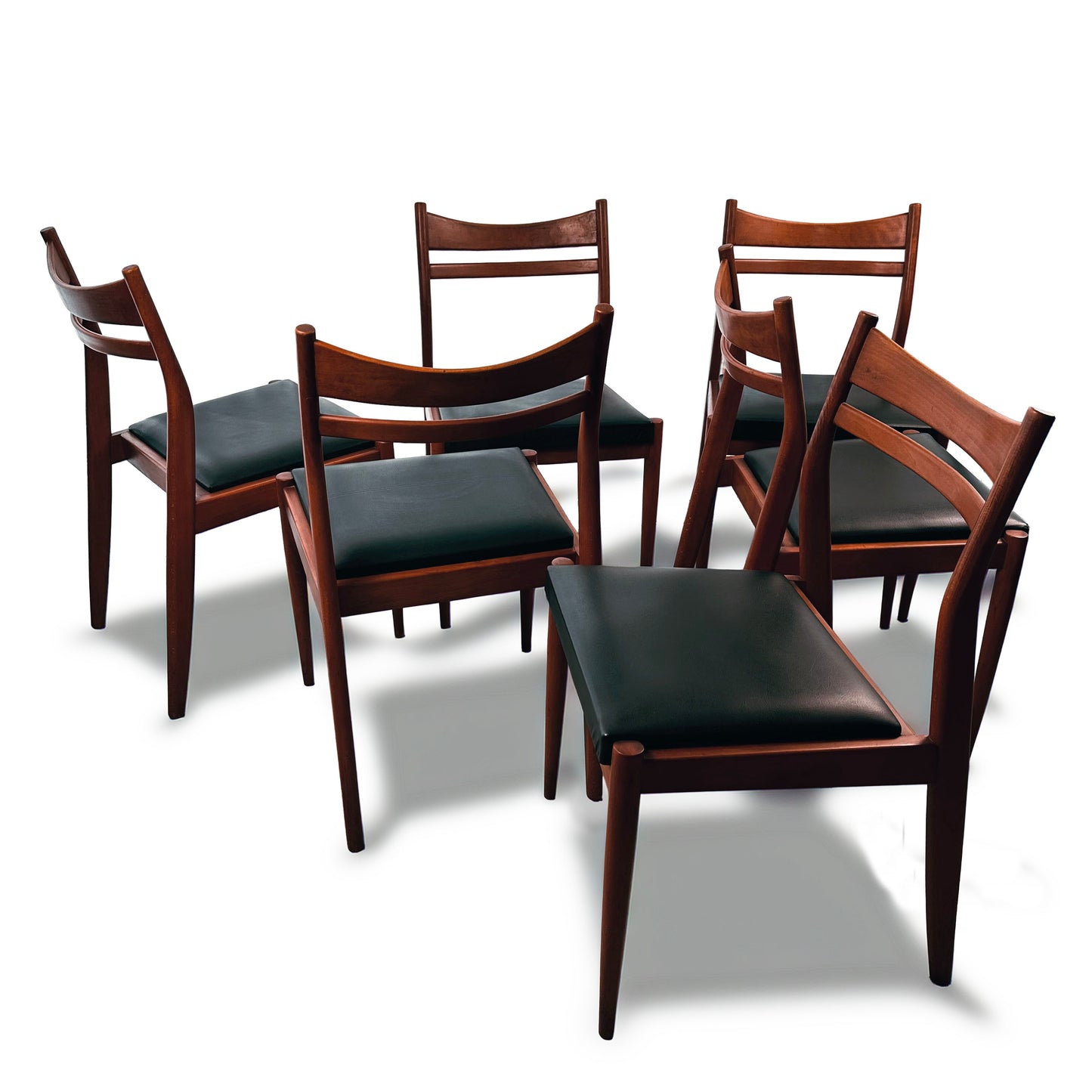 Set of 6 Mid-Century Dining Chairs in the Style of Johannes Andersen – 1960s