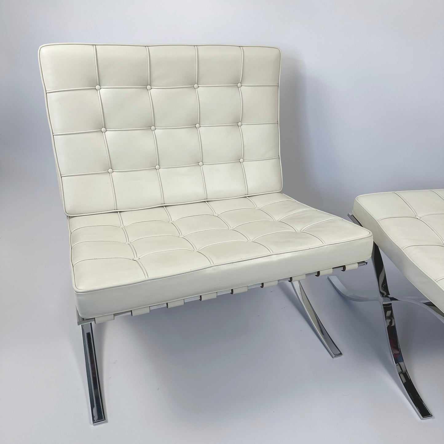 Original Knoll Barcelona Chair & Ottoman — Mies van der Rohe