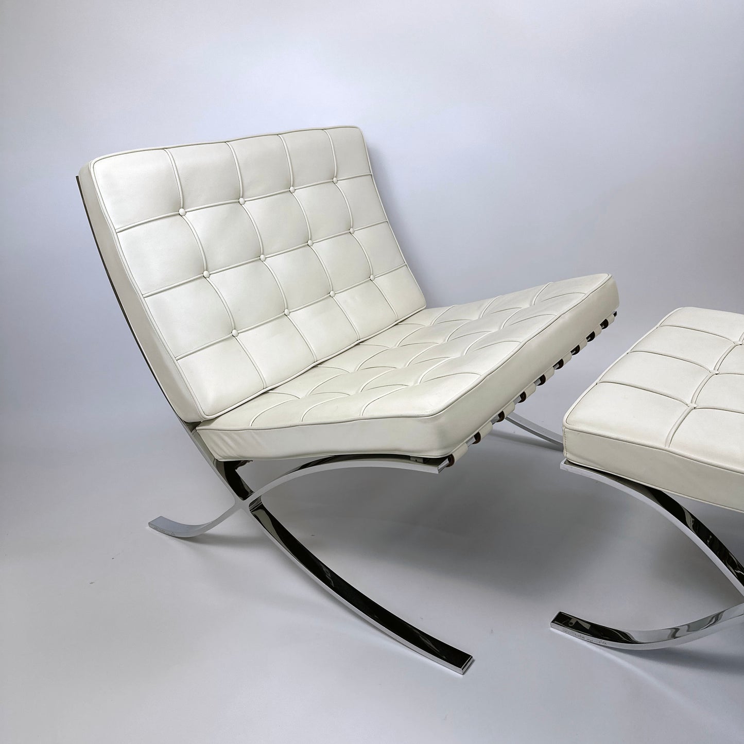 Original Knoll Barcelona Chair & Ottoman — Mies van der Rohe