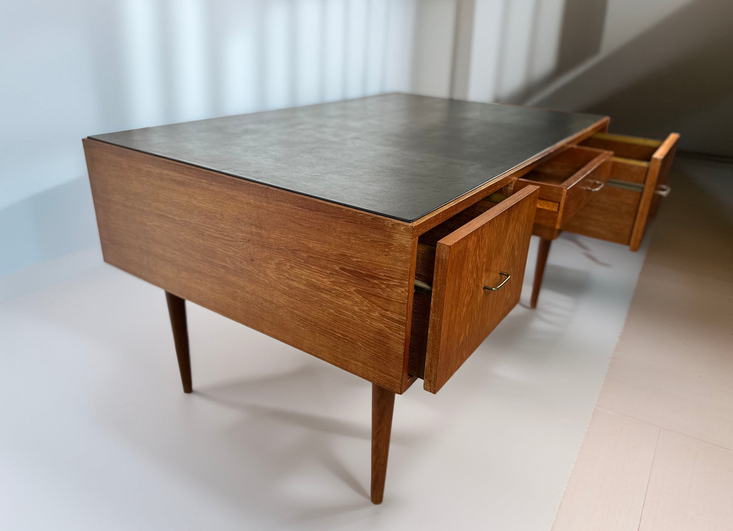 Large vintage mid-century modern desk