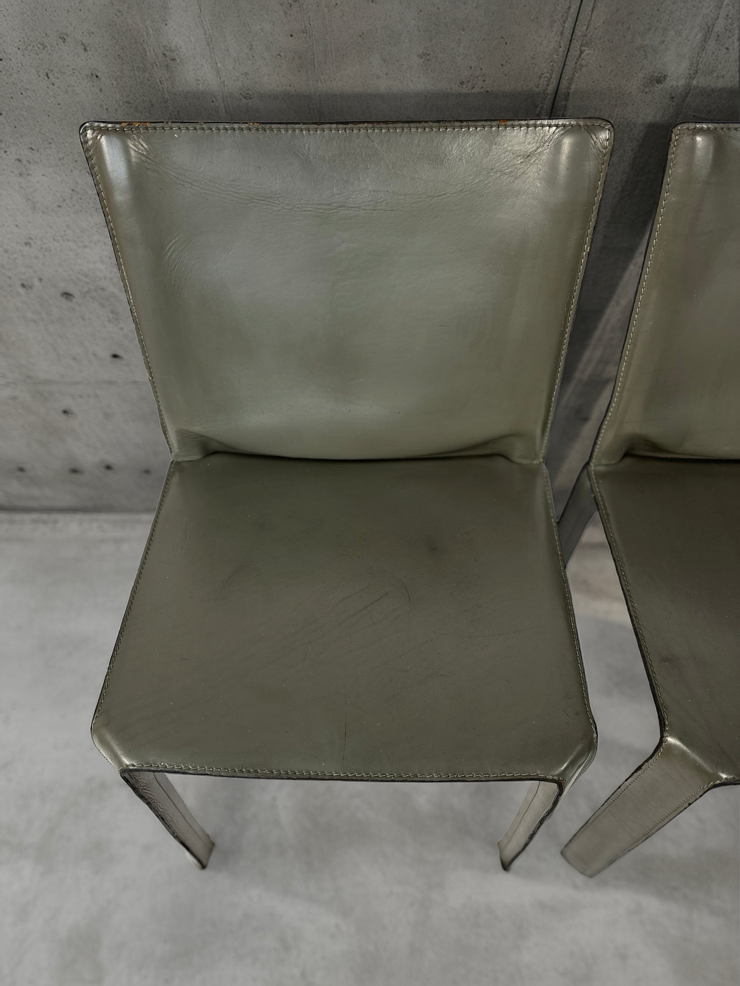 1990s 2x 412 Cab Chair by Mario Bellini for Cassina