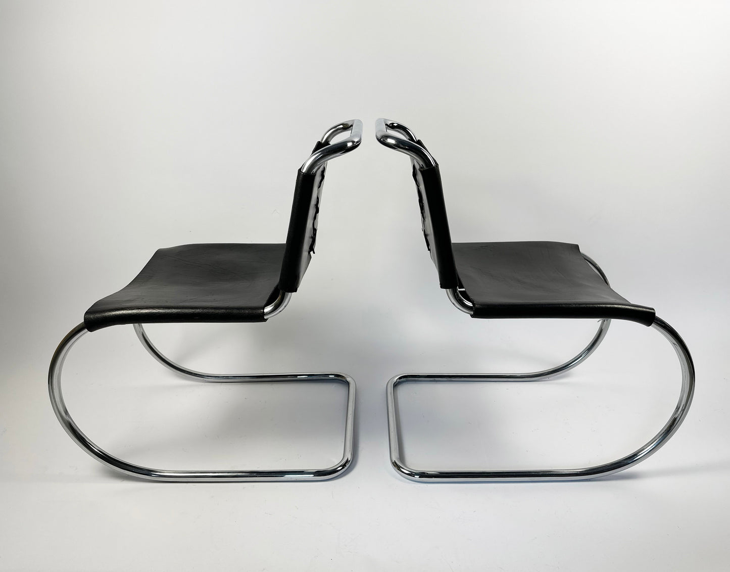 Pair of MR10 Lounge Chairs — Ludwig Mies van der Rohe, attr. Knoll, c. 1970s