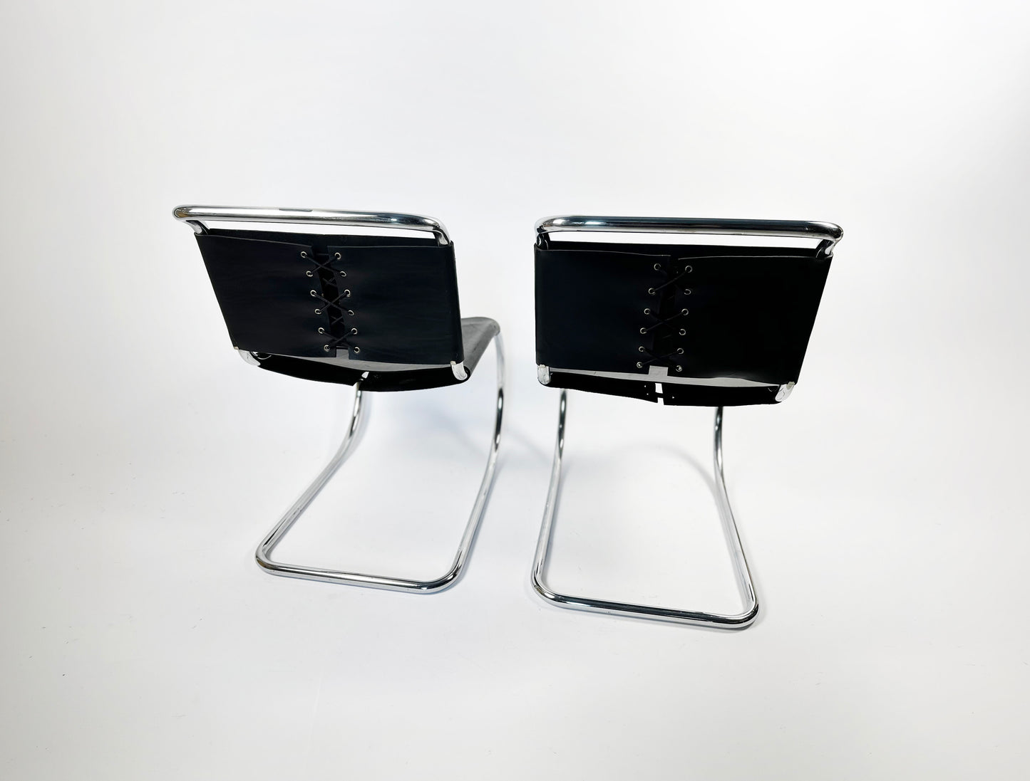 Pair of MR10 Lounge Chairs — Ludwig Mies van der Rohe, attr. Knoll, c. 1970s