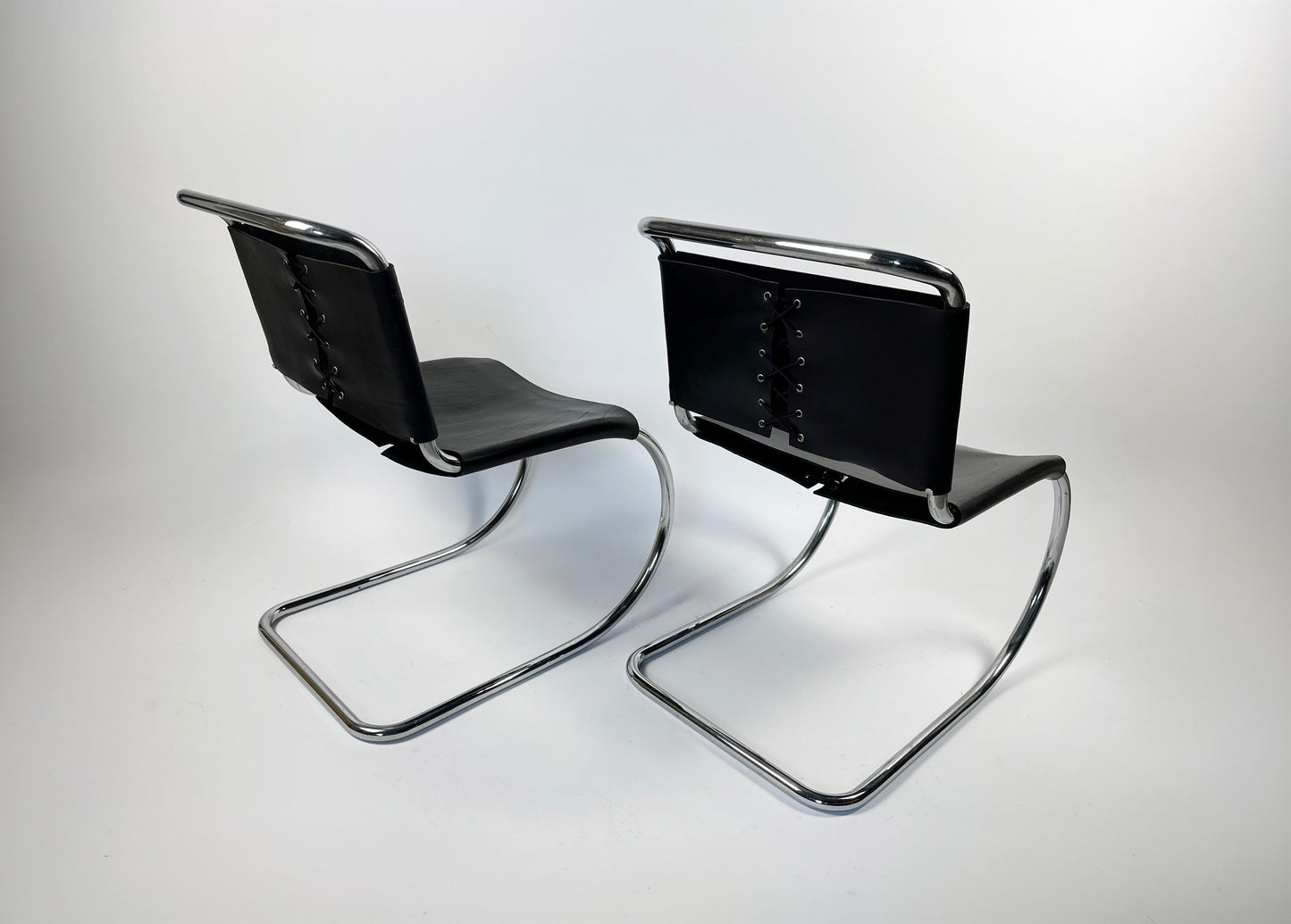 Pair of MR10 Lounge Chairs — Ludwig Mies van der Rohe, attr. Knoll, c. 1970s