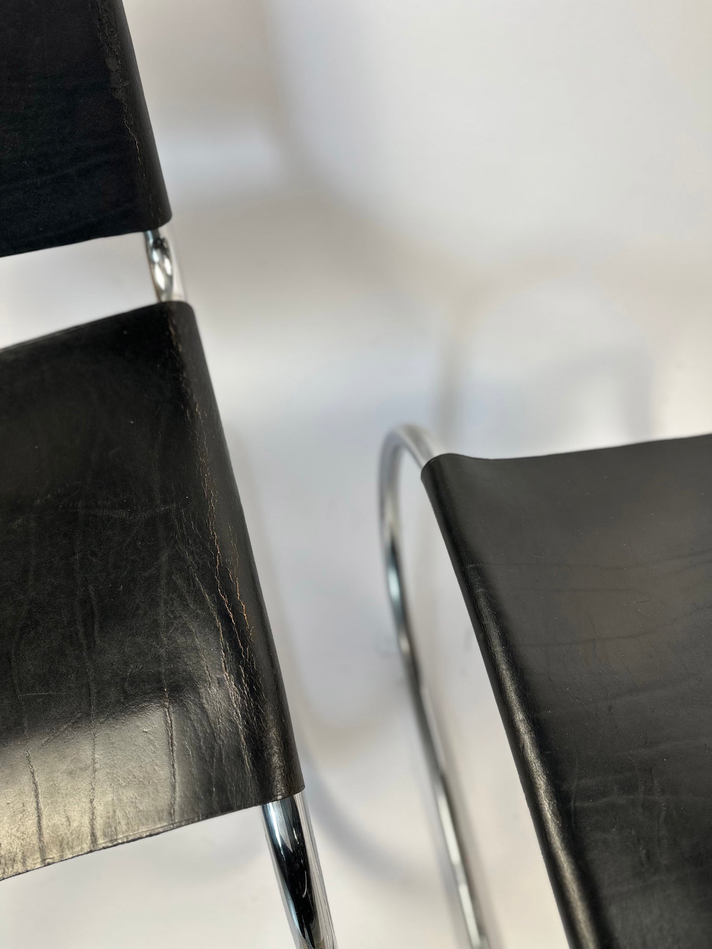 Pair of MR10 Lounge Chairs — Ludwig Mies van der Rohe, attr. Knoll, c. 1970s