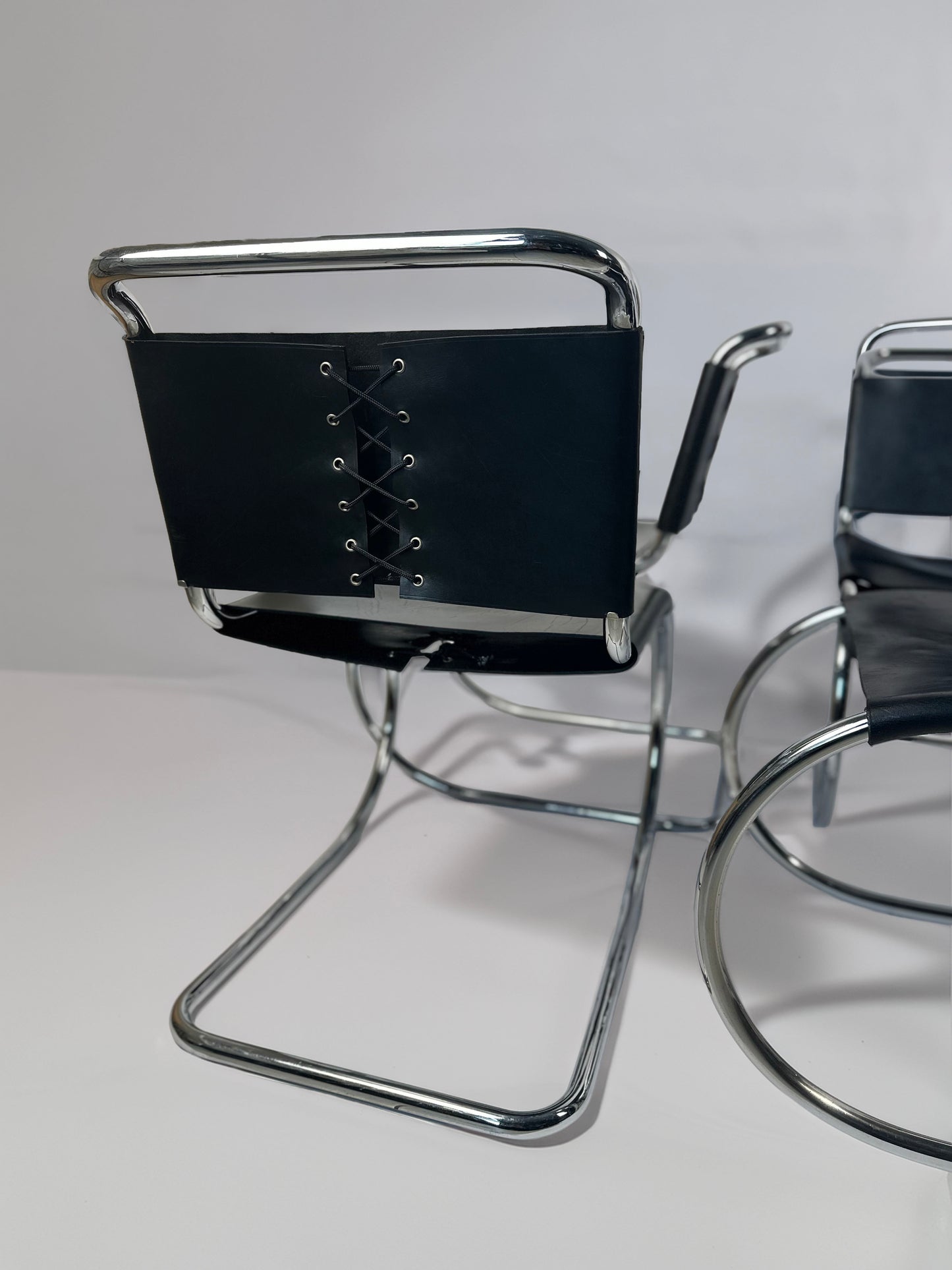Set of 6 MR10 Dining Chairs — Ludwig Mies van der Rohe, attr. Knoll, c. 1970s
