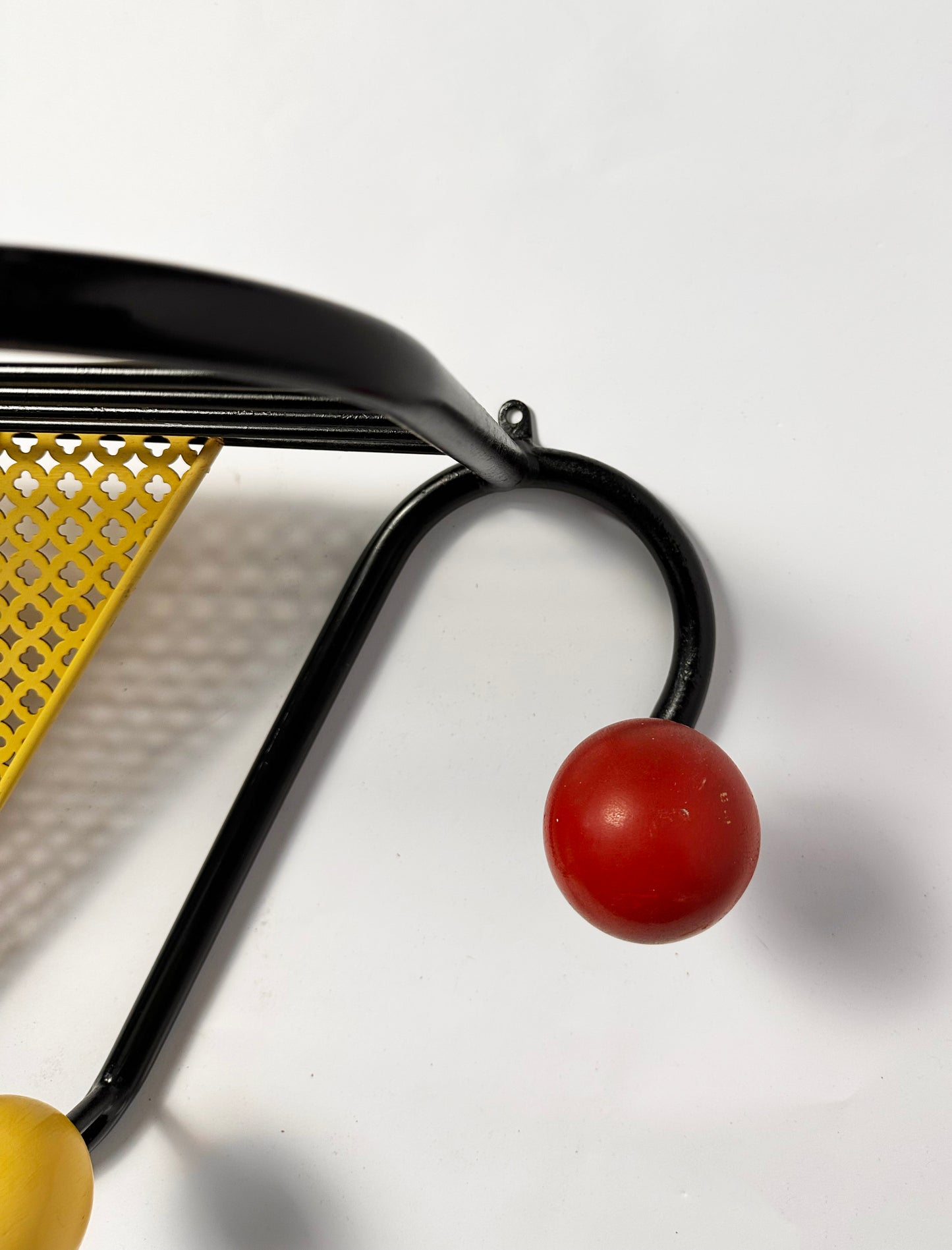1950s colorful coatrack in the style of Mathieu Matégot