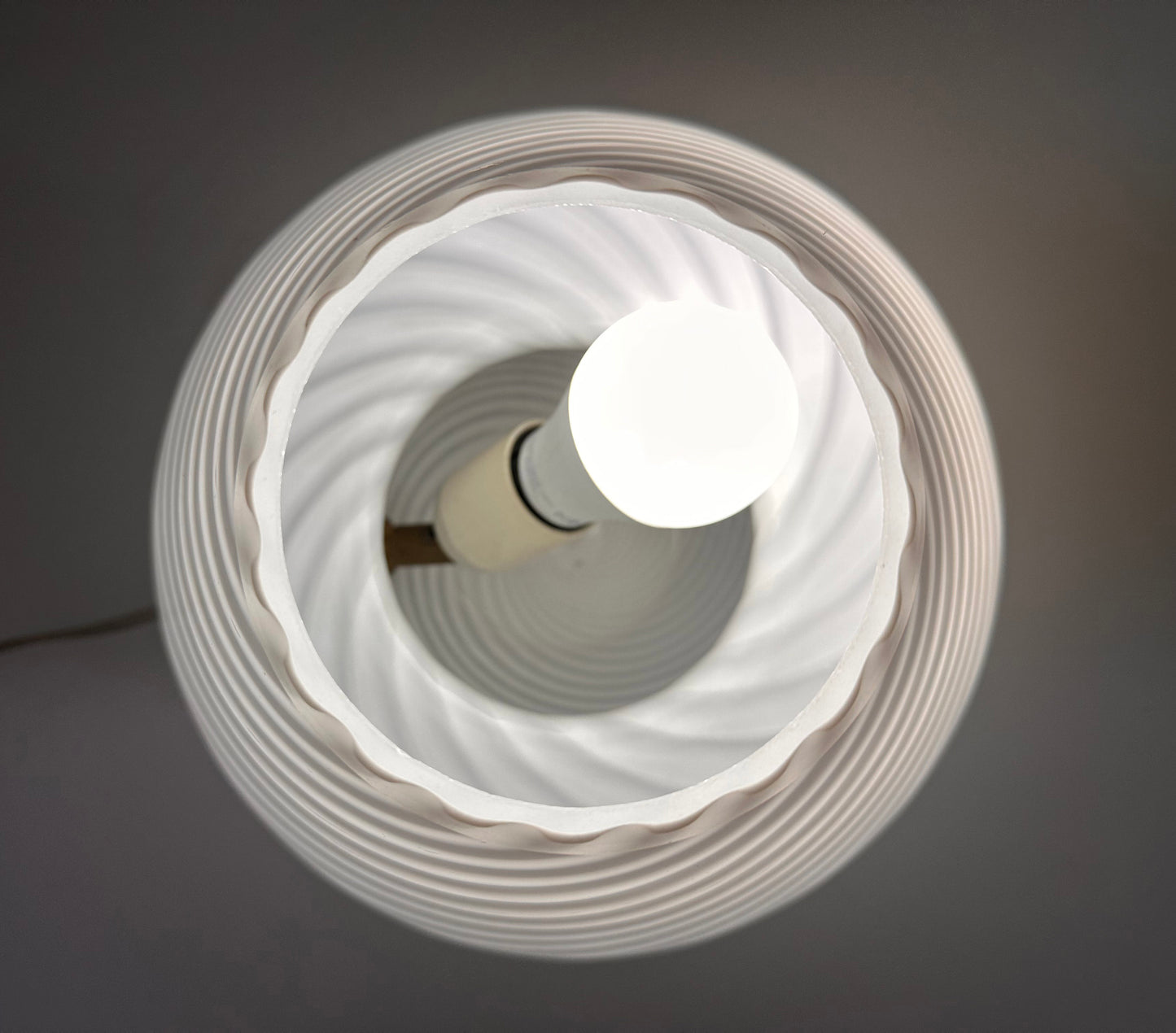Vintage Italian mushroom lamp in Murano glass