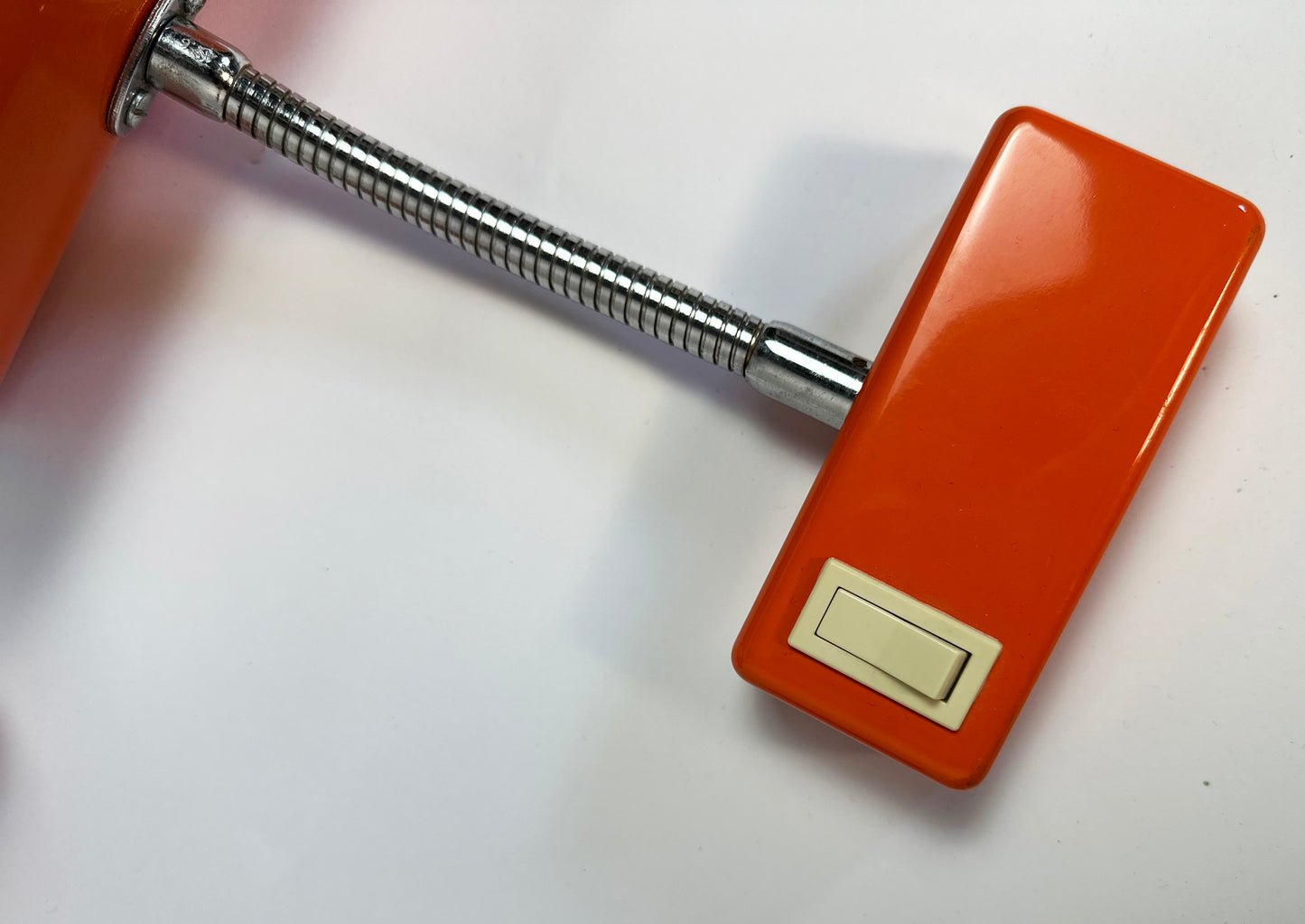Pair of orange 1970s wall lamps from Ateljé Lyktan